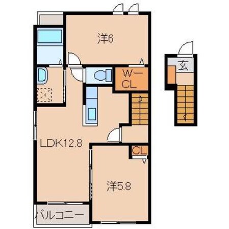 布施屋駅 徒歩8分 2階の物件間取画像